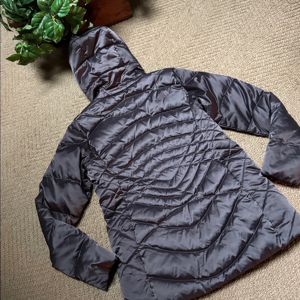 The North Face Charcoal Puffer Jacket View 6